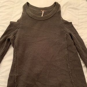 Free People Cold Shoulder Sweater
